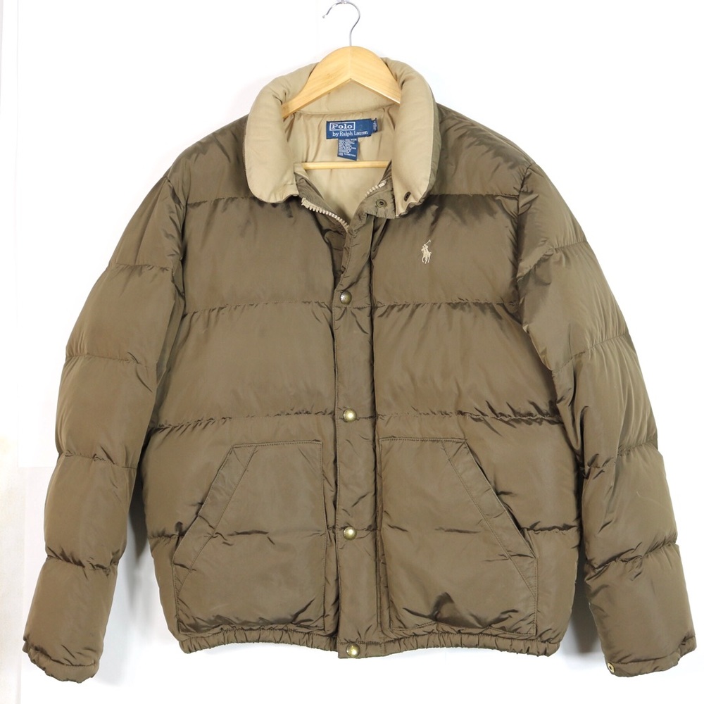 Polo Ralph Lauren Olive Green Down Puffer Jacket